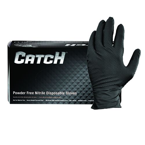 ADENNA Catch® Black Nitrile Disposable Gloves