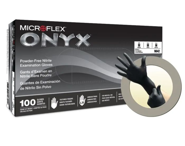 Ansell Microflex® Onyx® Nitrile Disposable Gloves, Medium