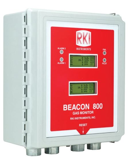 RKI Instruments Beacon 800 Eight Channel Wall Mount Controller