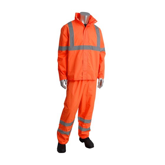 PIP® Falcon™ Viz Ansi Type R Class 3 Two-Piece Value Rainsuit Set