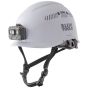 Klein Tools Vented Safety Helmet with Headlamp, White