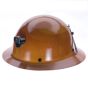 MSA Safety Skullgard® Full Brim Hard Hat with Lamp Bracket/Cord, Natural Tan, Standard