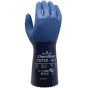 SHOWA CS720 Chemical-Resistant 12" Nitrile Gloves, Blue, Size 9